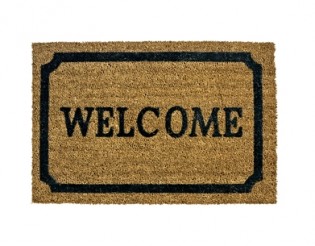A new welcome doormat isolated